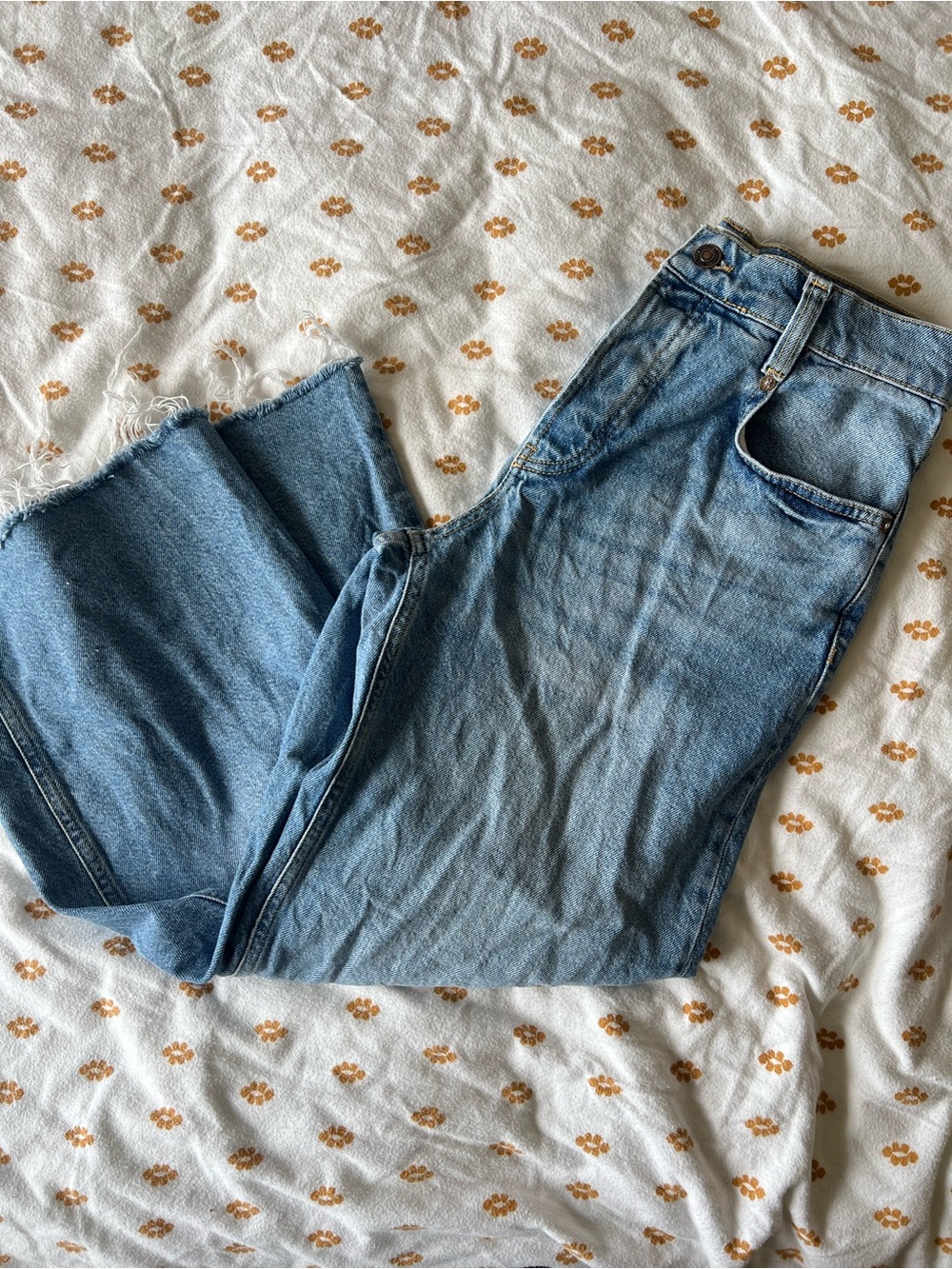 We The Free Light Blue Ankle Crop Jeans